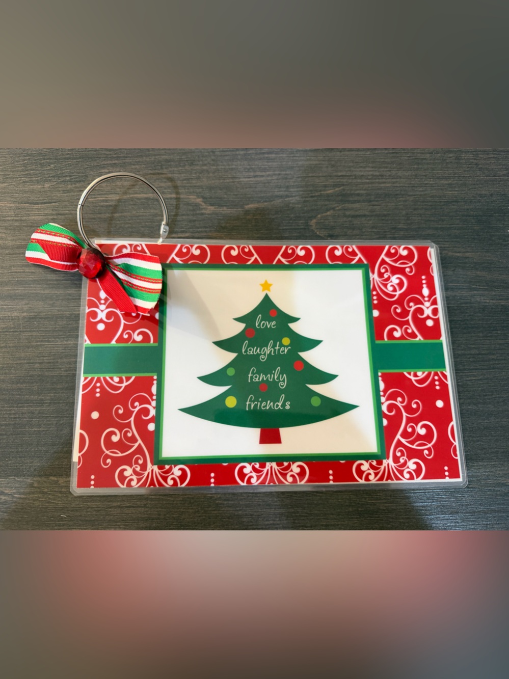 Holiday Christmas Card Holder/Organizer - never used